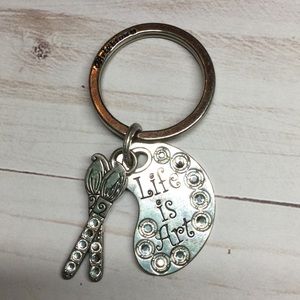 Brighton Life Is Art Charms Keychain